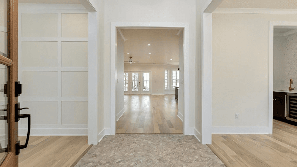 Sliding barn door installation in a Cape Cod residence