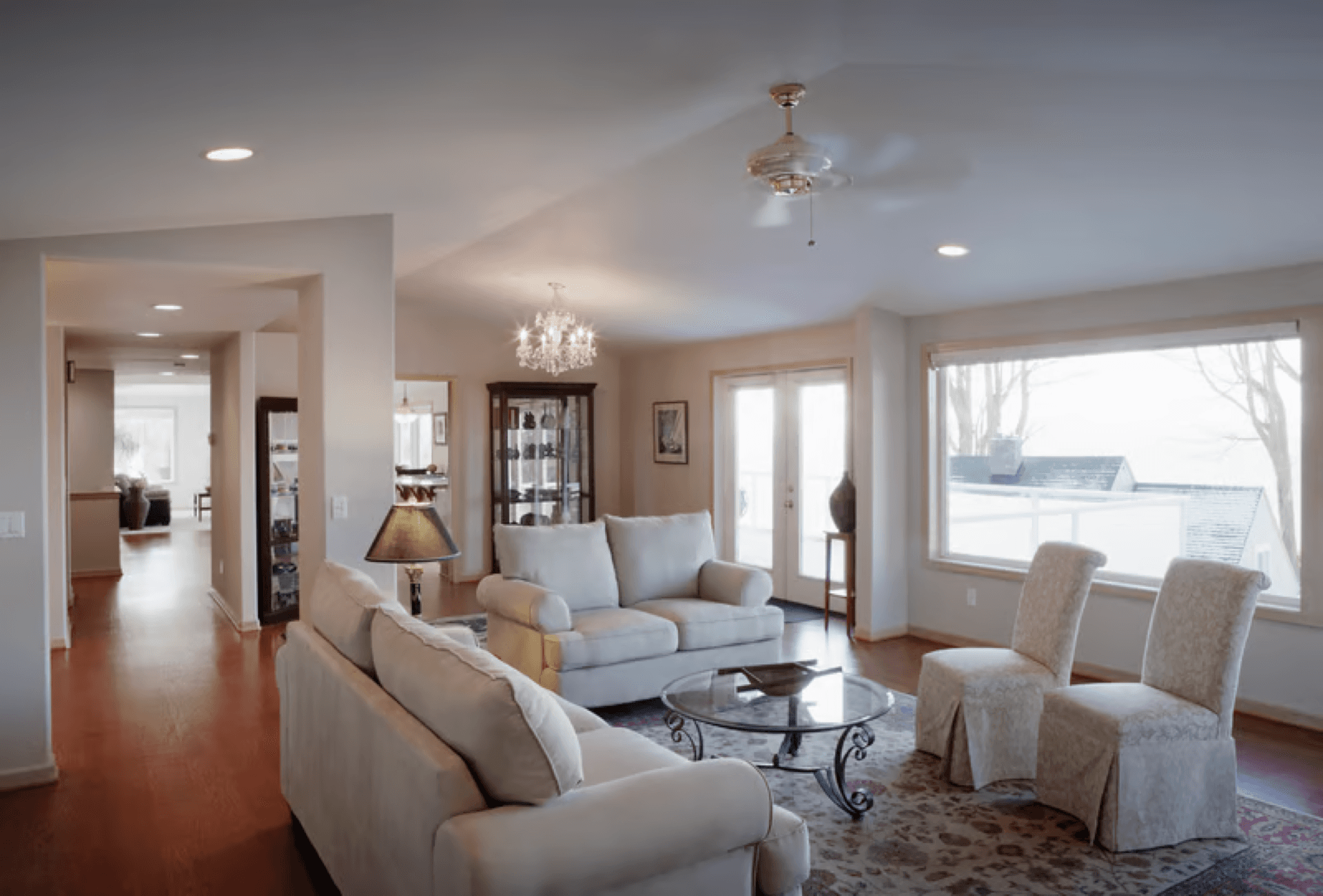 Wainscoting and window casing trim in a Hyannis home